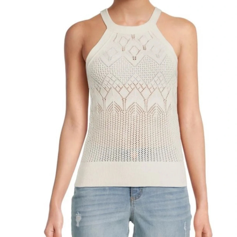 NWT 7 FOR ALL MANKIND CROCHET TOP